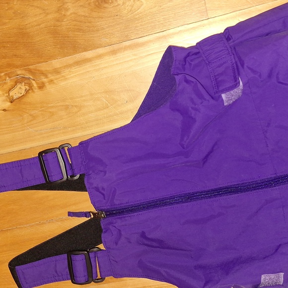 Columbia Size Large (14/16) Kids Overall Snow Suit Purple - Picture 3 of 7